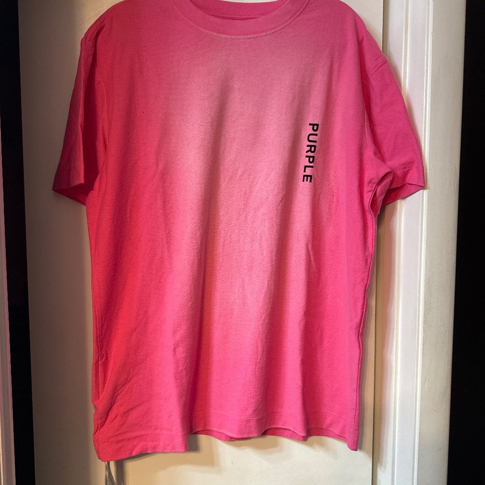 Men's purple brand tee